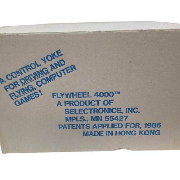 Vintage 1986 Selectronic Flywheel 4000 Control Yoke W Original Box New Condition - Picture 3 of 13